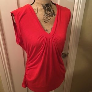 Red short sleeve shirt